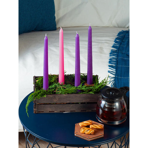 CANDWAX Taper Advent Candles 3 Sets