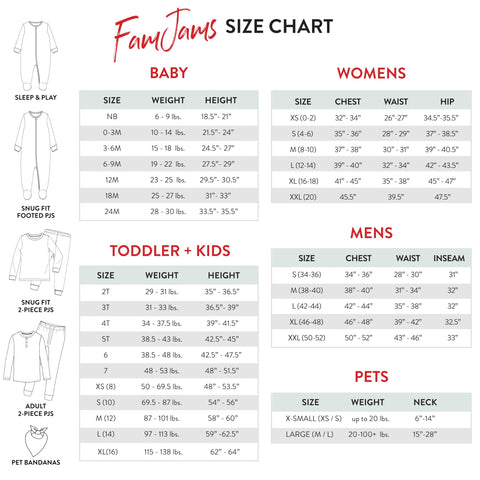 HonestBaby Family Matching Holiday Pajamas