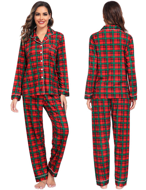 SWOMOG Couples Christmas Pajamas Set