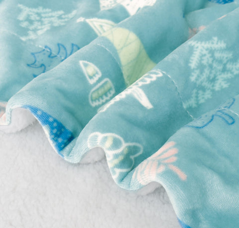 Flannel Fleece-Winter Christmas Sherpa Throw