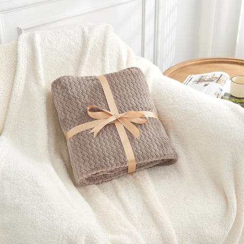 DISSA Fleece Blanket Throw Size
