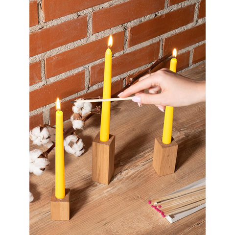 CANDWAX Taper Advent Candles 3 Sets