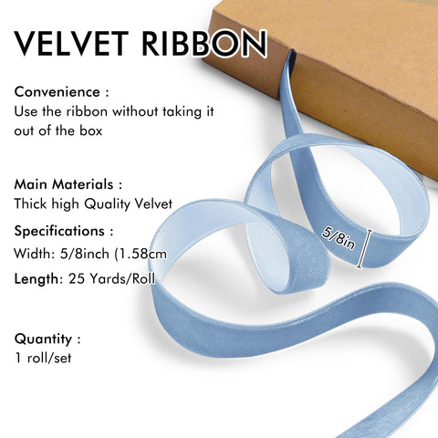 Red Velvet Ribbon for Christmas