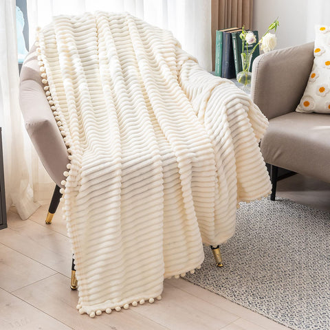 DISSA Fleece Blanket Throw Size