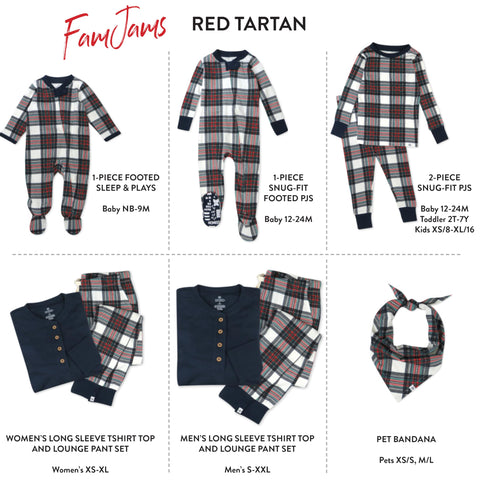 HonestBaby Family Matching Holiday Pajamas
