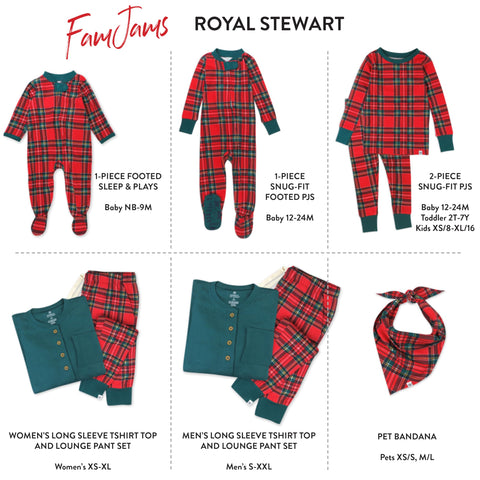 HonestBaby Family Matching Holiday Pajamas