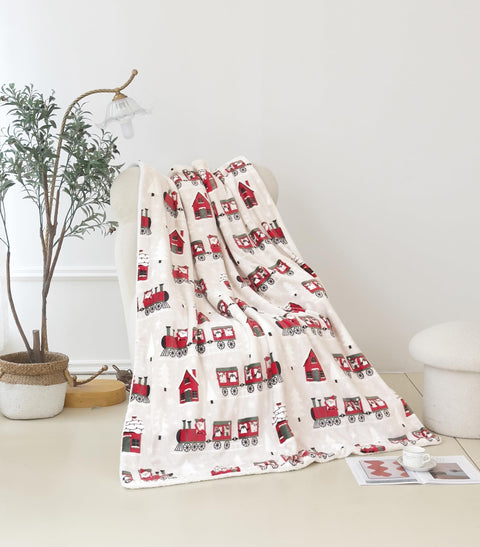 Flannel Fleece-Winter Christmas Sherpa Throw