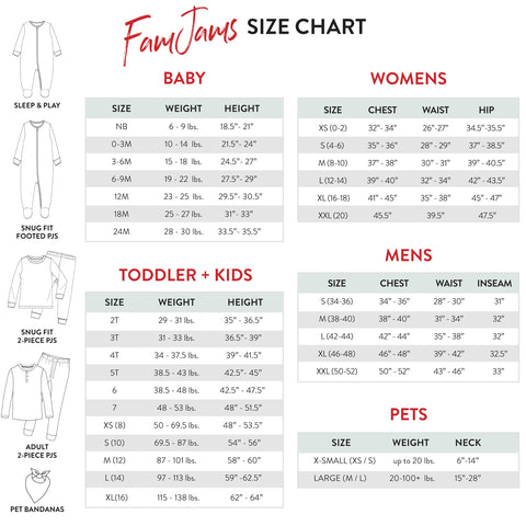 HonestBaby Family Matching Holiday Pajamas