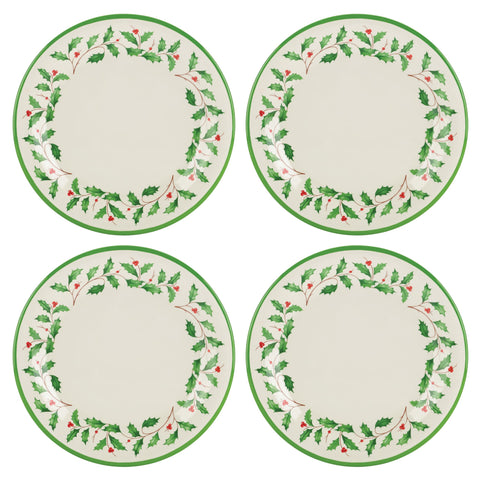 Lenox Holiday 4-Piece Melamine Dinner Plate Set