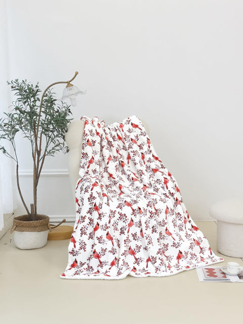 Flannel Fleece-Winter Christmas Sherpa Throw