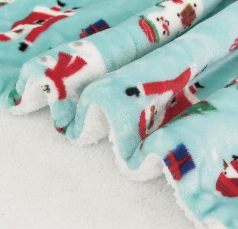 Flannel Fleece-Winter Christmas Sherpa Throw