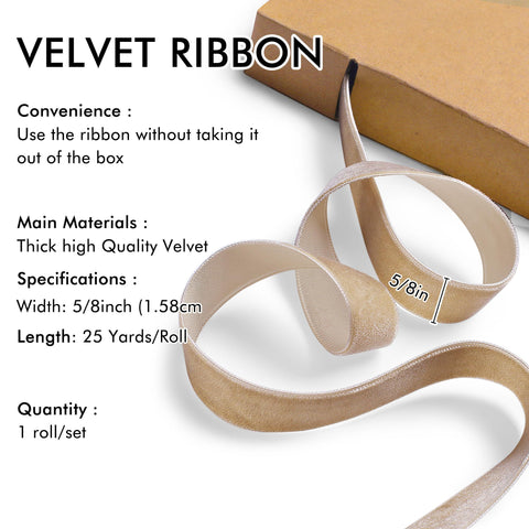Red Velvet Ribbon for Christmas