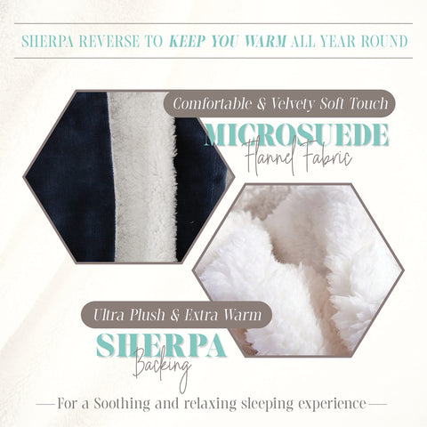 Flannel Fleece-Winter Christmas Sherpa Throw