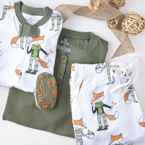 HonestBaby Family Matching Holiday Pajamas
