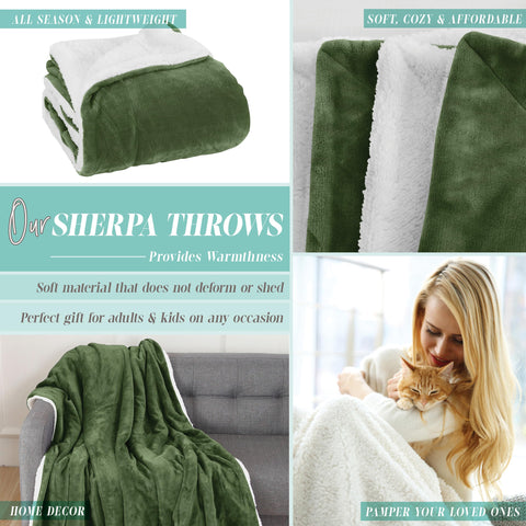 Flannel Fleece-Winter Christmas Sherpa Throw
