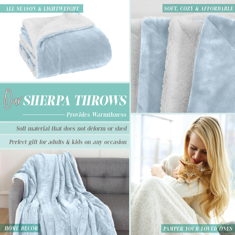 Flannel Fleece-Winter Christmas Sherpa Throw