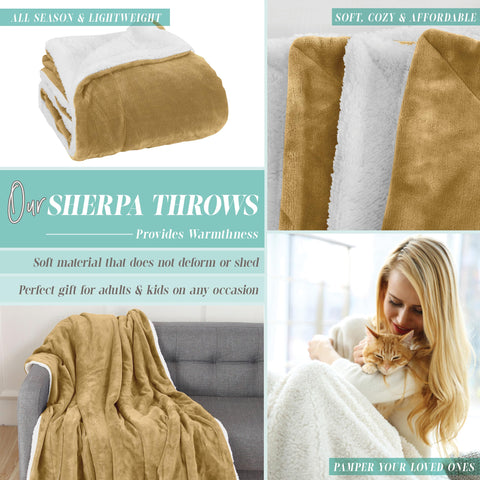 Flannel Fleece-Winter Christmas Sherpa Throw