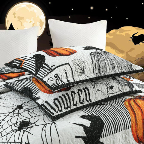 MarCielo 3 Piece Christmas Quilt Set