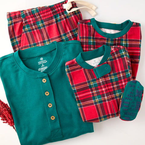 HonestBaby Family Matching Holiday Pajamas