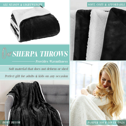Flannel Fleece-Winter Christmas Sherpa Throw