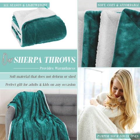 Flannel Fleece-Winter Christmas Sherpa Throw