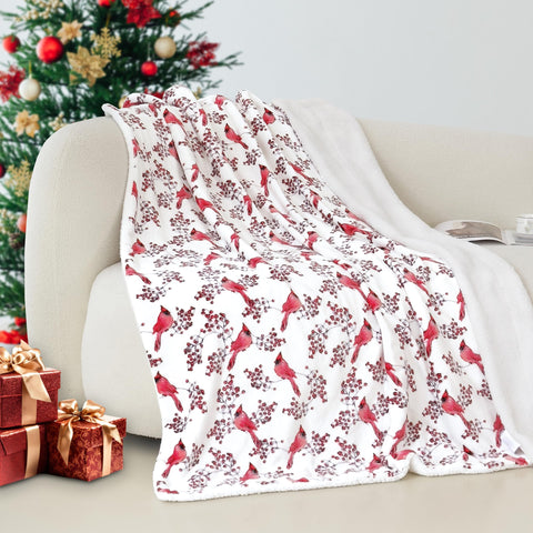 Flannel Fleece-Winter Christmas Sherpa Throw