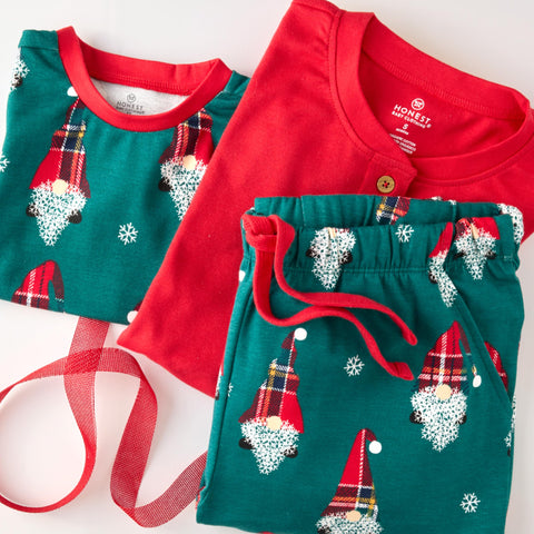 HonestBaby Family Matching Holiday Pajamas