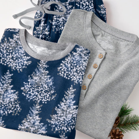 HonestBaby Family Matching Holiday Pajamas