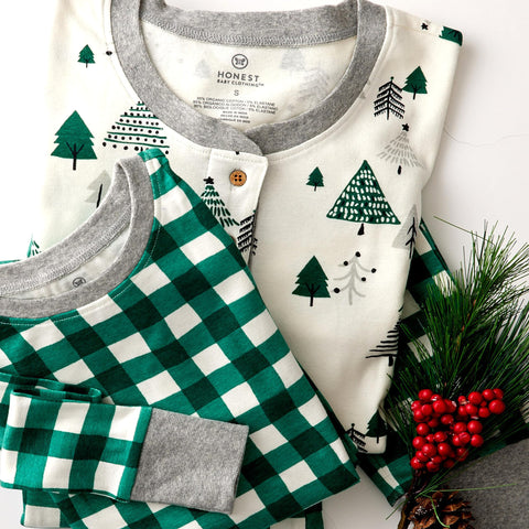 HonestBaby Family Matching Holiday Pajamas