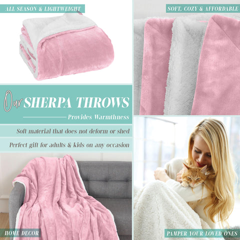 Flannel Fleece-Winter Christmas Sherpa Throw