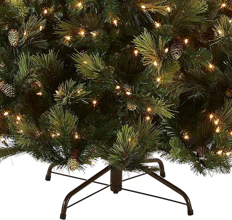National Tree Company Carolina Pine 7.5 Foot Artificial Holiday Prelit Christmas Tree
