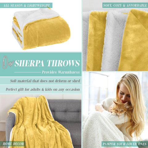 Flannel Fleece-Winter Christmas Sherpa Throw