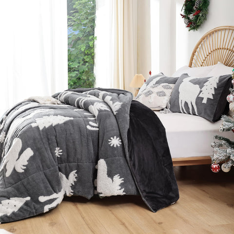 Christmas Bedding Queen Comforter Set