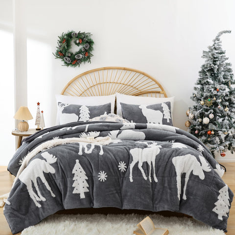 Christmas Bedding Queen Comforter Set