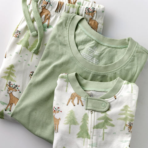 HonestBaby Family Matching Holiday Pajamas
