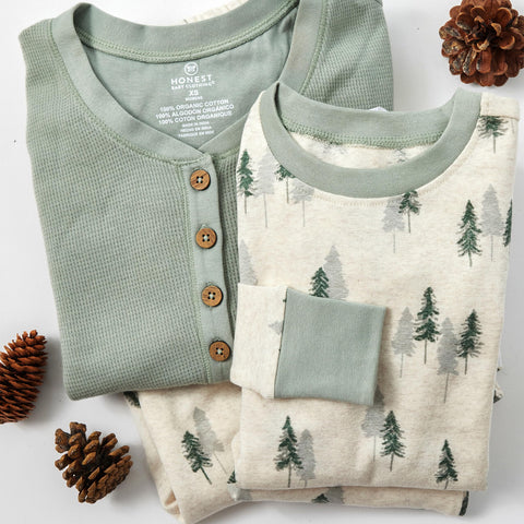 HonestBaby Family Matching Holiday Pajamas