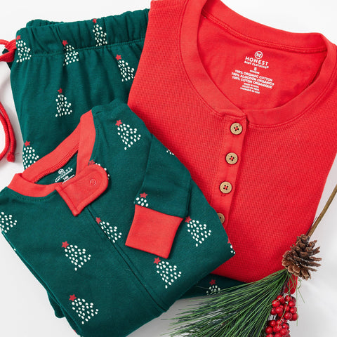HonestBaby Family Matching Holiday Pajamas