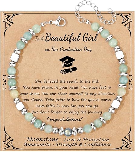 Amazonite Colorful Imperial Jasper Moonstone Stainless Steel Beads Bracelet