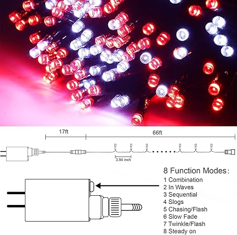 HOME LIGHTING 66ft Christmas Decorative Mini Lights