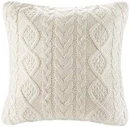 DOKOT Grey Knit Throw Pillow Cover