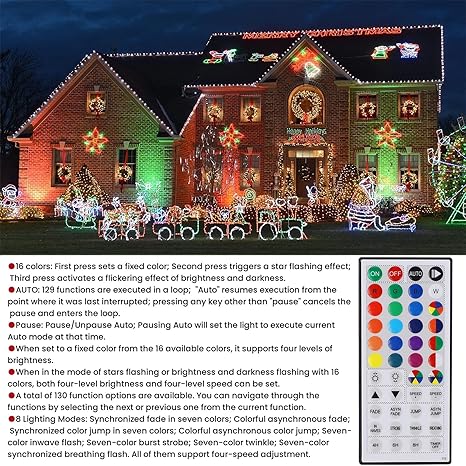 HOME LIGHTING 66ft Christmas Decorative Mini Lights