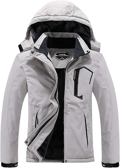 MOERDENG Women's Waterproof Ski Jacket