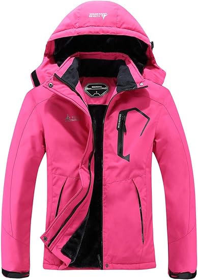 MOERDENG Women's Waterproof Ski Jacket