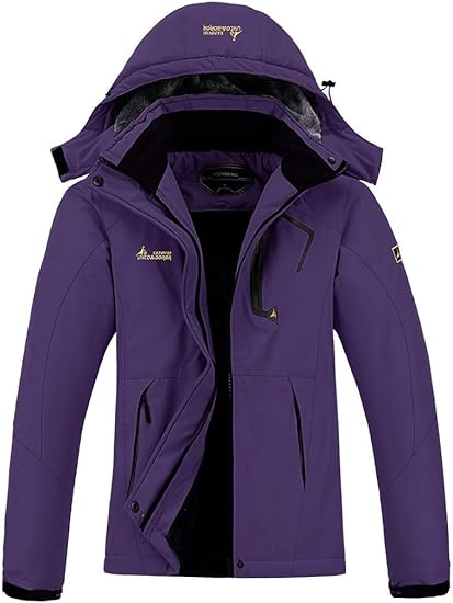 MOERDENG Women's Waterproof Ski Jacket