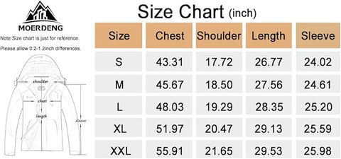 MOERDENG Women's Waterproof Ski Jacket