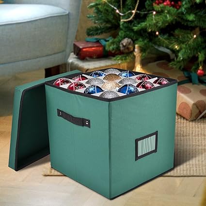 Holiday Cheer Premium Christmas Ornament Storage with 4 Tray
