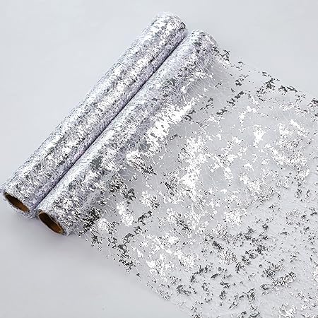 Sequin Glitter Foil Metallic Mesh Table Runner Roll