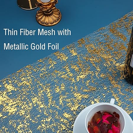Sequin Glitter Foil Metallic Mesh Table Runner Roll