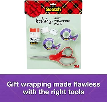 Scotch® Holiday Gift Wrapping Tape Pack Kit