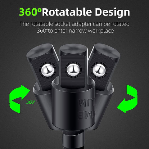 Right Angle Drill Adaptor,4-in-1 Impact Drill Bit Extension